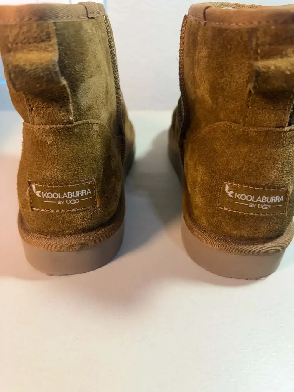 Koolaburra by UGG Short Suede Boots Chestnut Size 8